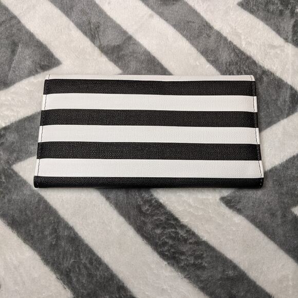 Kut From The Kloth Pristine Wallet -Black and White Stripes - Picture 6 of 9